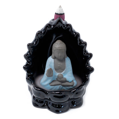 Back Flow Incense Burner - Buddha & Lights - ScentiMelti  Back Flow Incense Burner - Buddha & Lights