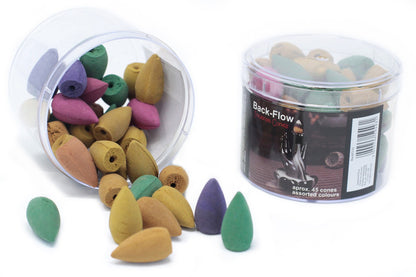 Tub of Assorted Back Flow Incense Cones (aprox 45) - ScentiMelti  Tub of Assorted Back Flow Incense Cones (aprox 45)