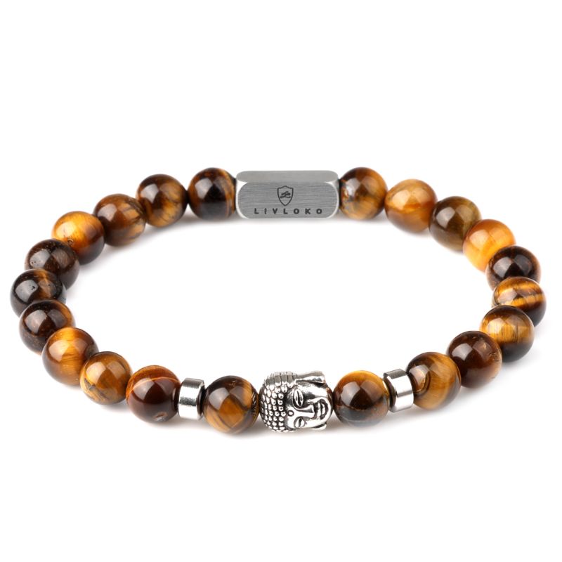 Tiger Eye and Buddha Bracelet Charm - ScentiMelti Home Fragrance, Beauty & Gifts UK