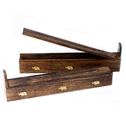 Mango Wood Incense Box - Assorted - ScentiMelti  Mango Wood Incense Box - Assorted