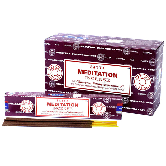 Satya Incense 15gm - Meditation - ScentiMelti  Satya Incense 15gm - Meditation