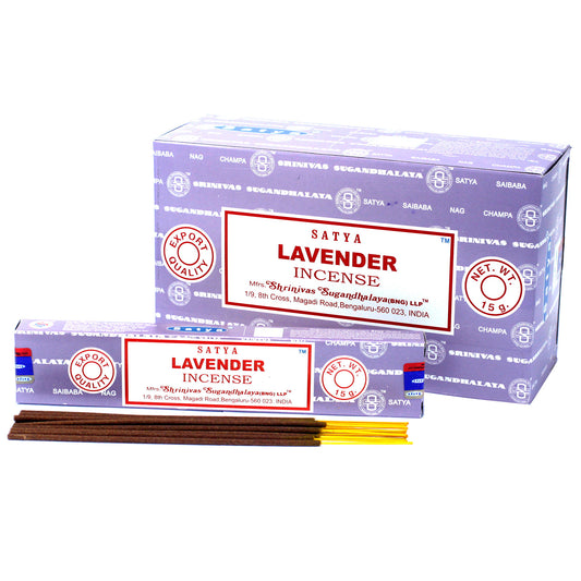 Satya Incense 15gm - Lavender - ScentiMelti  Satya Incense 15gm - Lavender