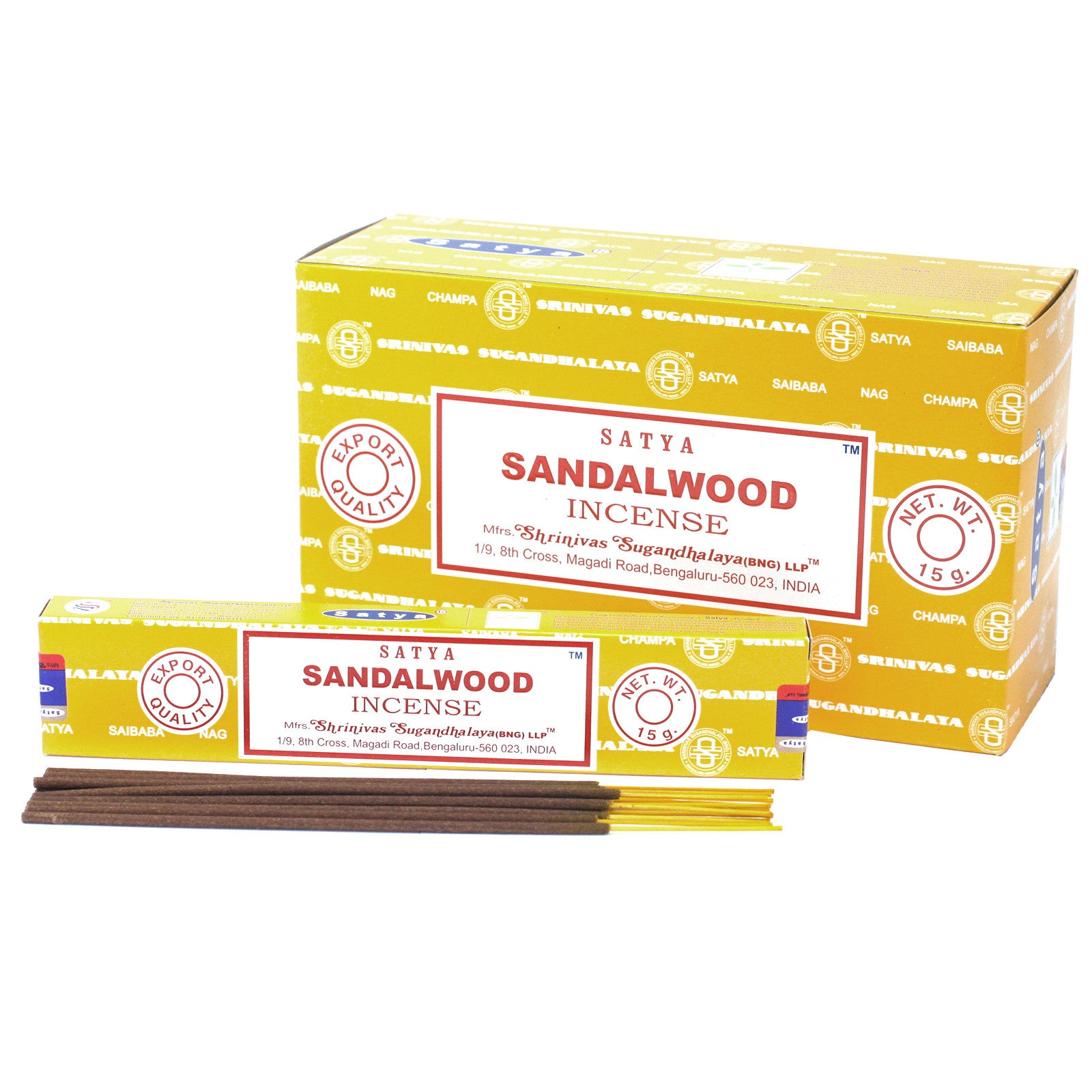 Satya Incense 15gm - Sandalwood - ScentiMelti  Satya Incense 15gm - Sandalwood