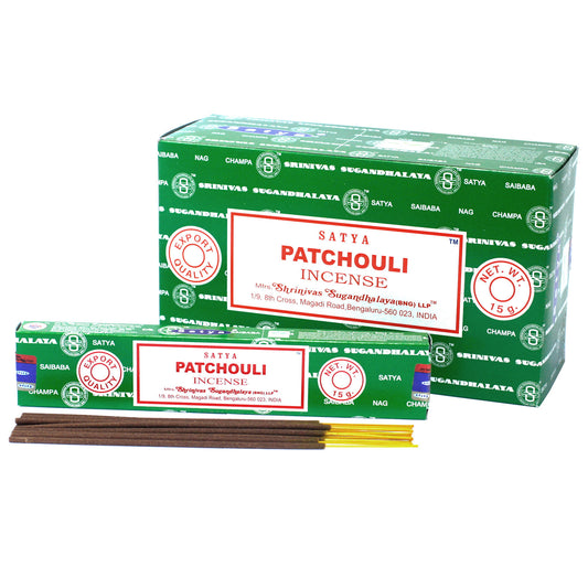 Satya Incense 15gm - Patchouli - ScentiMelti  Satya Incense 15gm - Patchouli