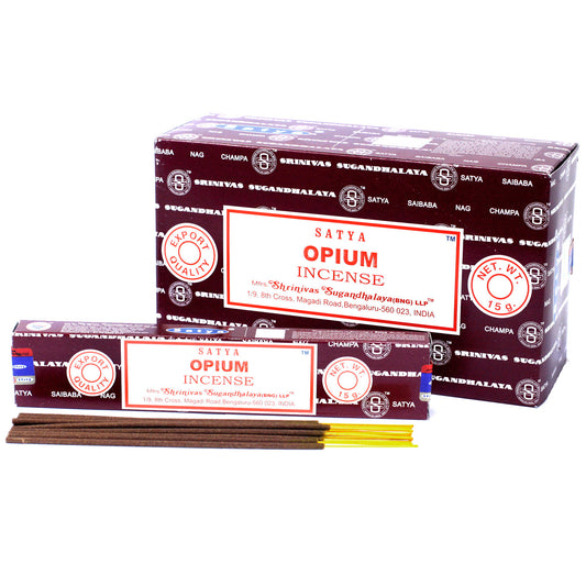 Satya Incense 15gm - Opium - ScentiMelti  Satya Incense 15gm - Opium