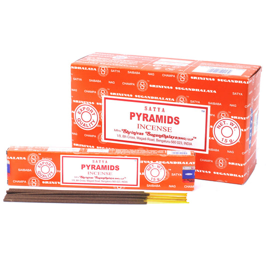 Satya Incense 15gm - Pyramid - ScentiMelti  Satya Incense 15gm - Pyramid