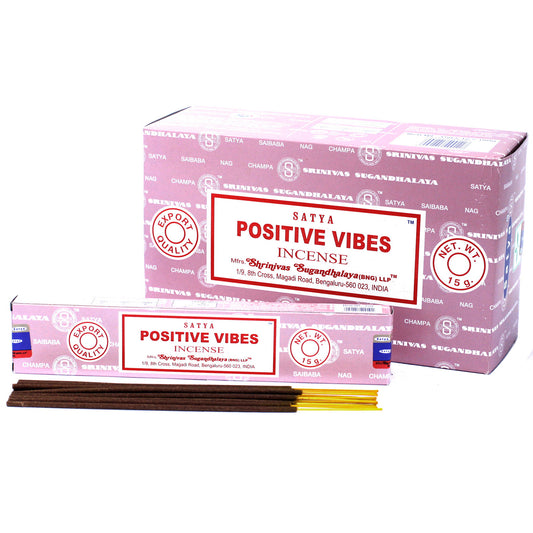 Satya Incense 15gm - Positive Vibes - ScentiMelti  Satya Incense 15gm - Positive Vibes