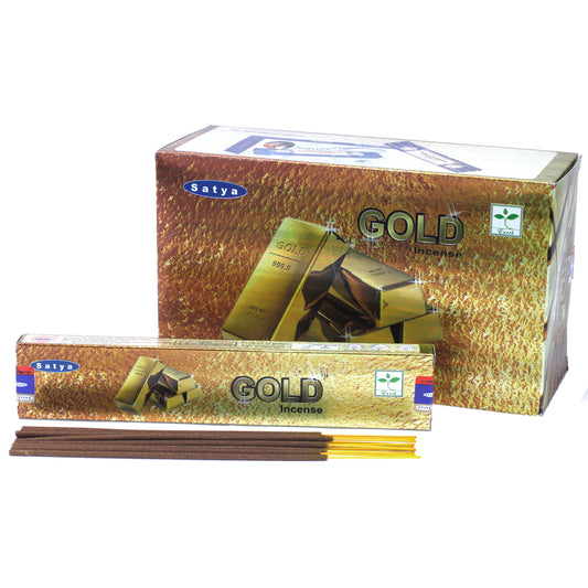 Satya Incense 15gm - Gold - ScentiMelti  Satya Incense 15gm - Gold