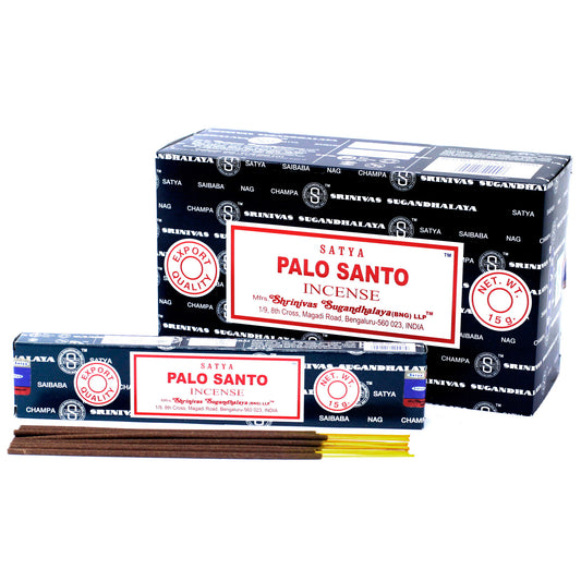 Satya Incense 15gm - Palo Santo - ScentiMelti  Satya Incense 15gm - Palo Santo