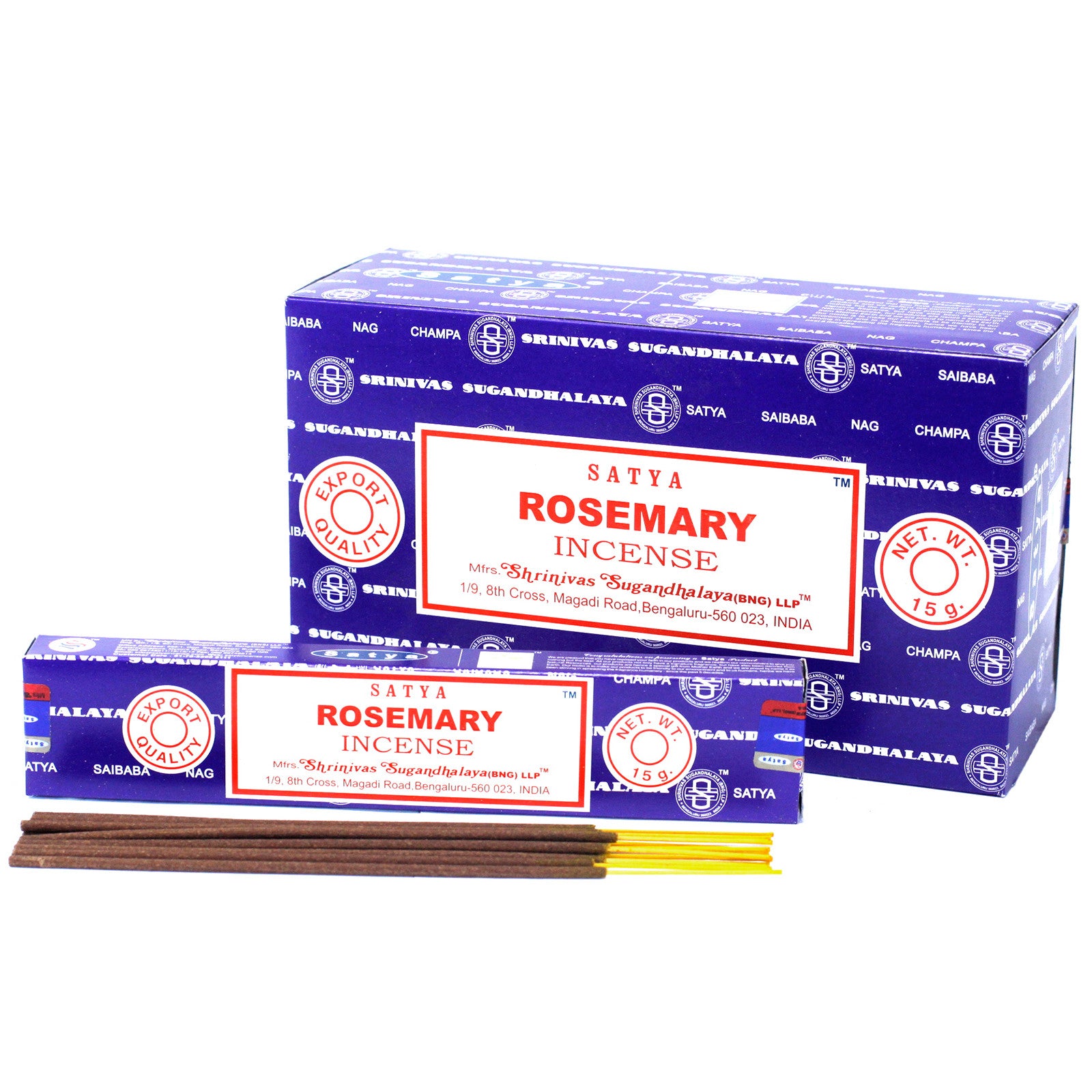 Satya Incense 15gm - Rosemary - ScentiMelti  Satya Incense 15gm - Rosemary