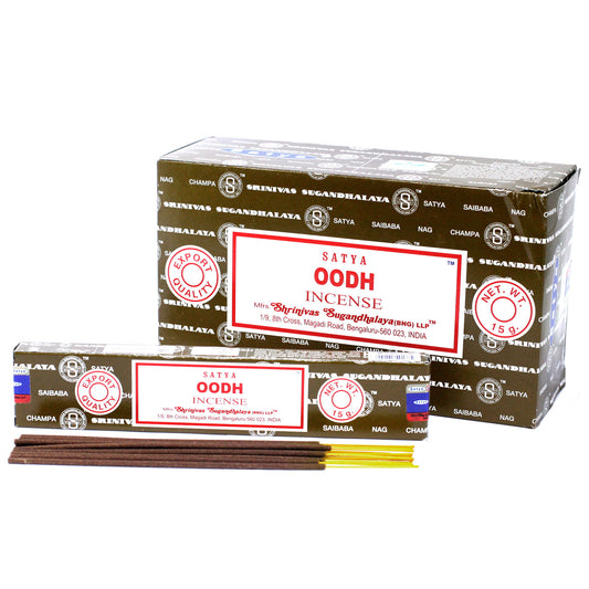 Satya Incense 15gm - Oodh - ScentiMelti  Satya Incense 15gm - Oodh