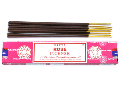 Satya Incense 15gm - Rose - ScentiMelti  Satya Incense 15gm - Rose