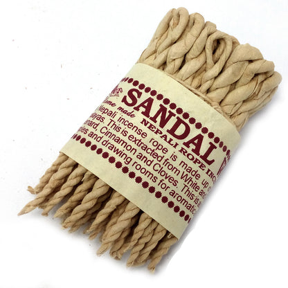 Pure Herbs Sandalwood & Spice Rope Incense - ScentiMelti  Pure Herbs Sandalwood & Spice Rope Incense