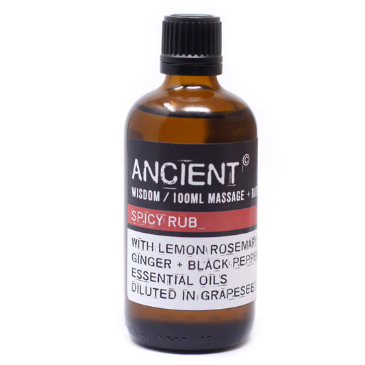 Spicy Rub Massage Oil - 100ml - ScentiMelti  Spicy Rub Massage Oil - 100ml