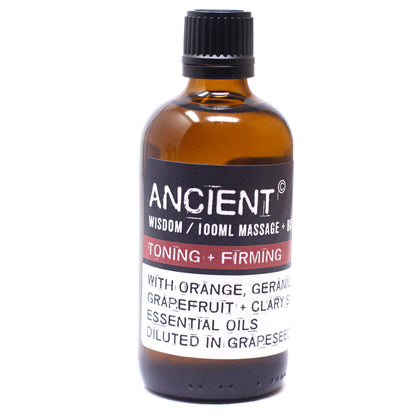 Toning & Firming Massage Oil - 100ml - ScentiMelti  Toning & Firming Massage Oil - 100ml