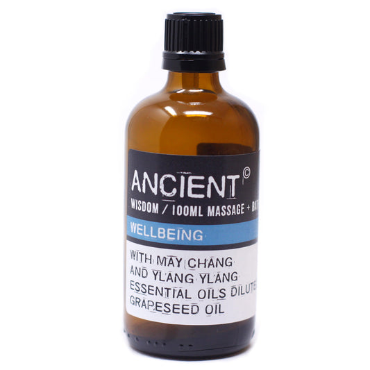 Wellbeing Massage Oil - 100ml - ScentiMelti  Wellbeing Massage Oil - 100ml