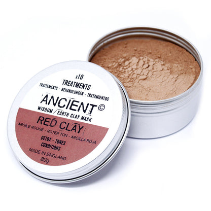 Red Clay Face Mask 80g - ScentiMelti  Red Clay Face Mask 80g