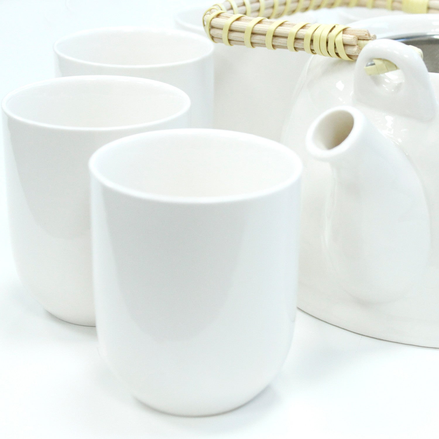 Herbal Teapot Set - Classic White - ScentiMelti  Herbal Teapot Set - Classic White