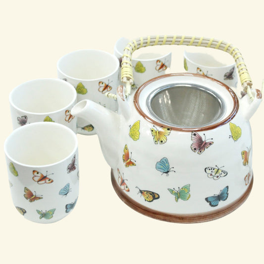 Herbal Teapot Set - Butterflies - ScentiMelti  Herbal Teapot Set - Butterflies