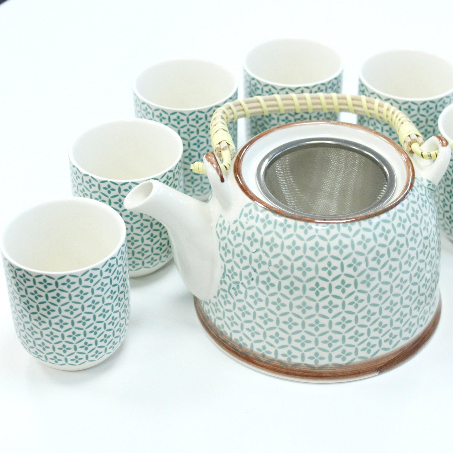 Herbal Teapot Set - Green Mosaic - ScentiMelti  Herbal Teapot Set - Green Mosaic