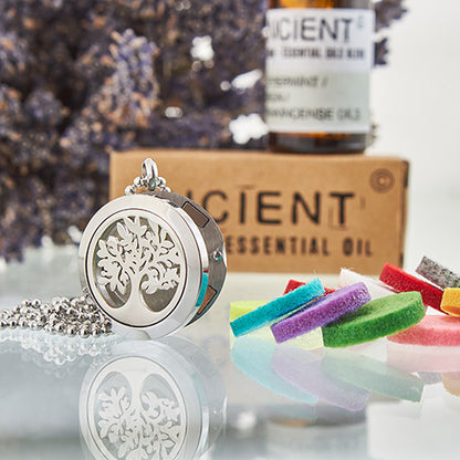 Aromatherapy Diffuser Necklace - Tree of Life 25mm - ScentiMelti  Aromatherapy Diffuser Necklace - Tree of Life 25mm