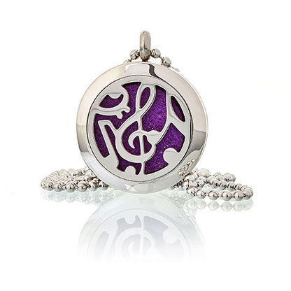 Aromatherapy Diffuser Necklace - Music Notes 25mm - ScentiMelti  Aromatherapy Diffuser Necklace - Music Notes 25mm