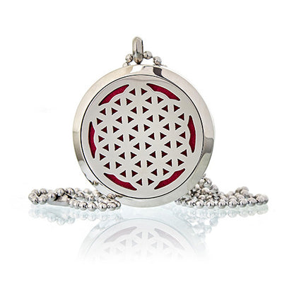 Aromatherapy Diffuser Necklace - Flower  of Life 30mm - ScentiMelti  Aromatherapy Diffuser Necklace - Flower  of Life 30mm