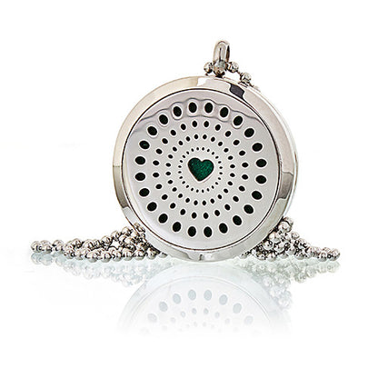 Aromatherapy Diffuser Necklace - Diamonds Heart 30mm - ScentiMelti  Aromatherapy Diffuser Necklace - Diamonds Heart 30mm