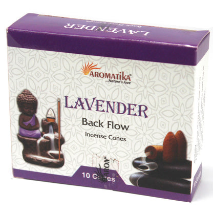 Aromatica Backflow Incense Cones - Lavender - ScentiMelti  Aromatica Backflow Incense Cones - Lavender