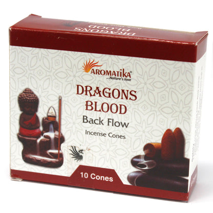 Aromatica Backflow Incense Cones - Dragons Blood - ScentiMelti  Aromatica Backflow Incense Cones - Dragons Blood