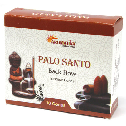 Aromatica Backflow Incense Cones - Palo Santo - ScentiMelti  Aromatica Backflow Incense Cones - Palo Santo