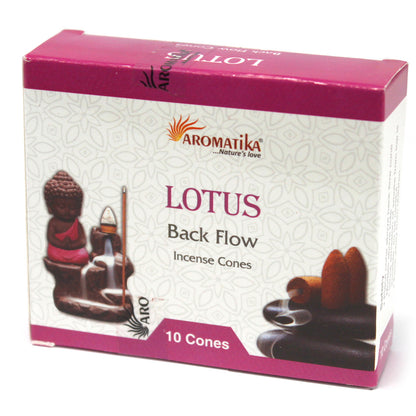 Aromatica Backflow Incense Cones - Lotus - ScentiMelti  Aromatica Backflow Incense Cones - Lotus