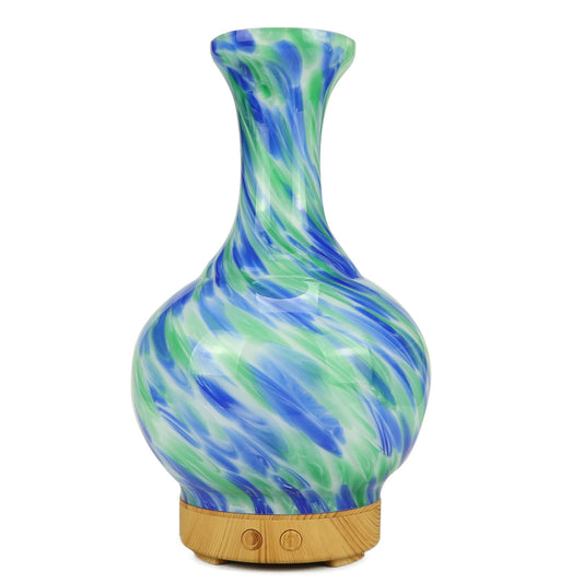 Aroma Atomiser - Glass Vase Blue and Green UK Plug - ScentiMelti  Aroma Atomiser - Glass Vase Blue and Green UK Plug