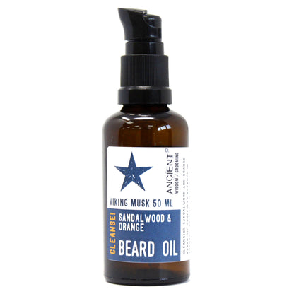 50ml Beard Oil - Viking Musk - Cleanse! - ScentiMelti  50ml Beard Oil - Viking Musk - Cleanse!