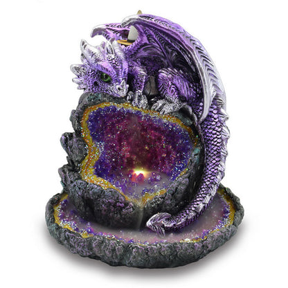 Crystal Cave Purple Dragon LED Backflow Incense
Burner - ScentiMelti  Crystal Cave Purple Dragon LED Backflow Incense
Burner