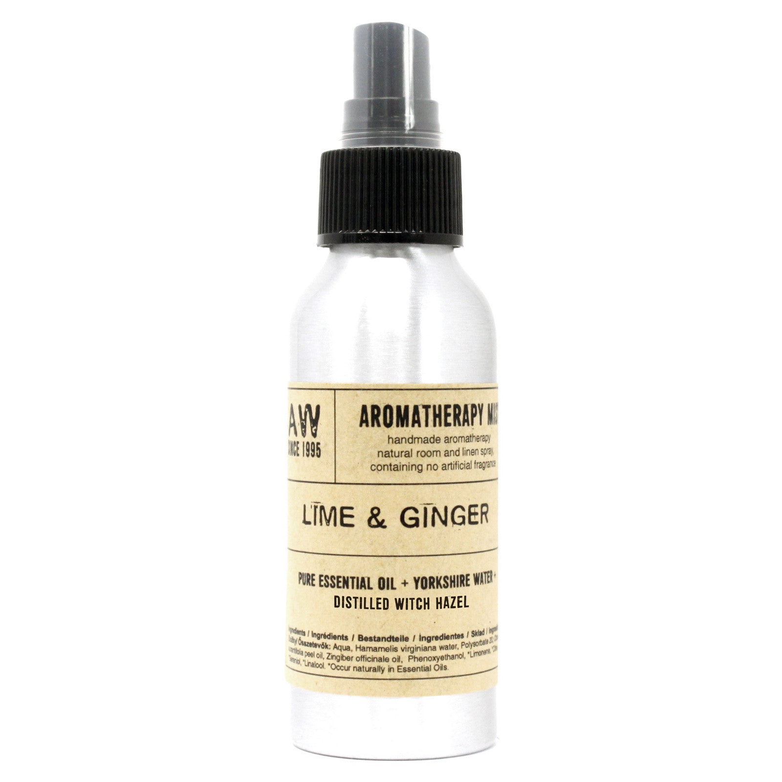 100ml Essential Oil Mist - Lime & Ginger - ScentiMelti  100ml Essential Oil Mist - Lime & Ginger