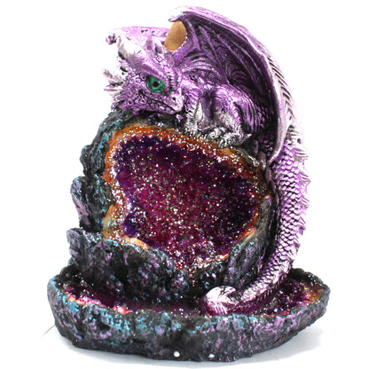 Crystal Cave Purple Dragon LED Backflow Incense
Burner - ScentiMelti  Crystal Cave Purple Dragon LED Backflow Incense
Burner