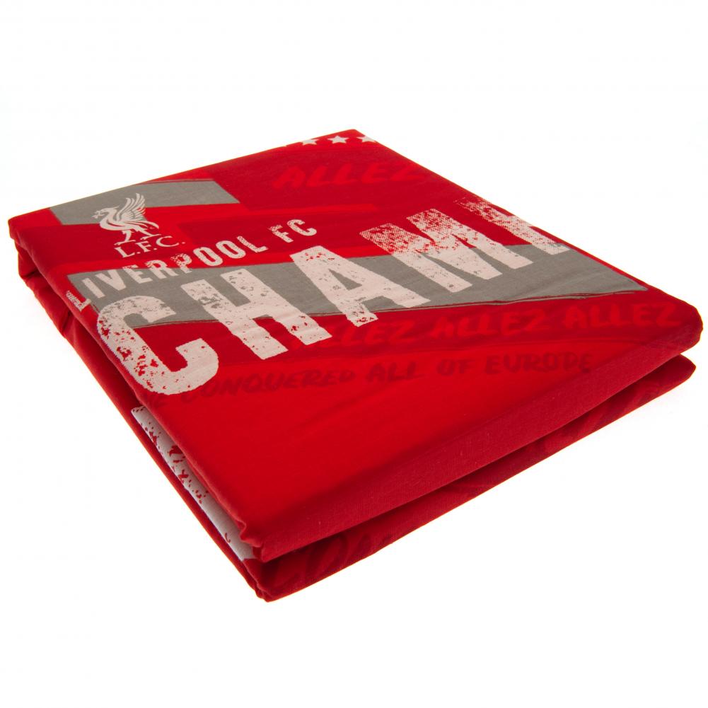 Liverpool FC Champions Of Europe Single Duvet Set Sweetlea Gifts Ltd ScentiMelti Wax Melts