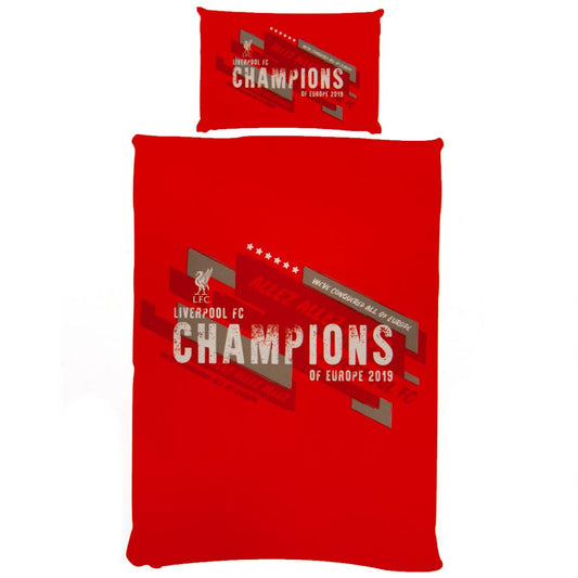 Liverpool FC Champions Of Europe Single Duvet Set Sweetlea Gifts Ltd ScentiMelti Wax Melts