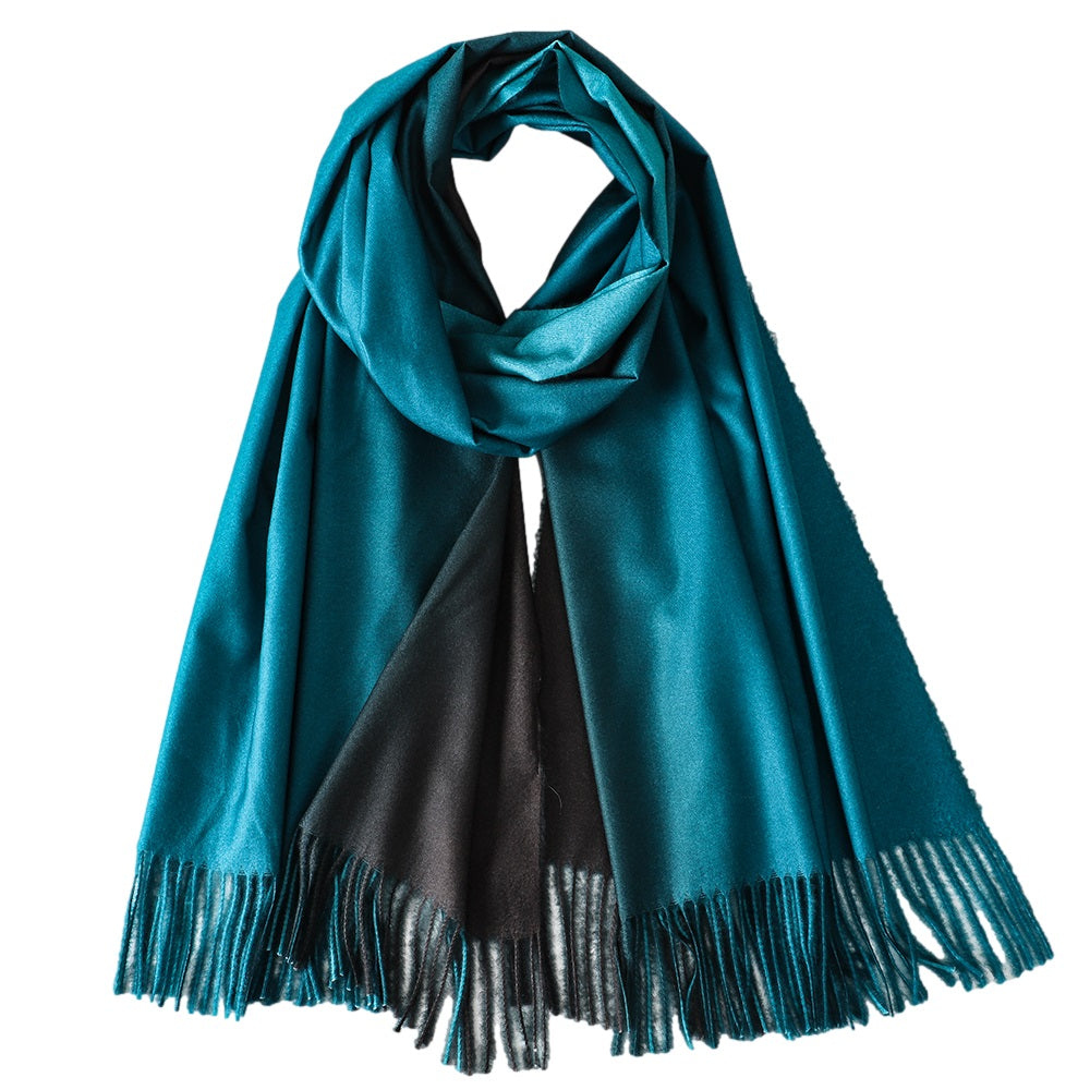 Blue and Black Pashmina Shawl - ScentiMelti Home Fragrance, Beauty & Gifts UK