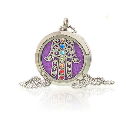 Aromatherapy Jewellery Necklace - Hamsa Chakra - 30mm - ScentiMelti  Aromatherapy Jewellery Necklace - Hamsa Chakra - 30mm