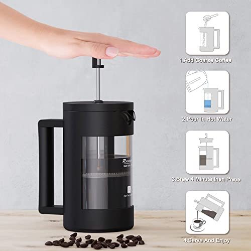 French Press Coffee Maker, Camping Plastic Glass French Coffee Press, Medium Size Tea And Frothed Milk Press,100 Percent BPA Free Prensa Francesa, Rust-Free And Dishwasher Safe,12 Oz & 21 Oz ScentiMelti Home Fragrance, Beauty & Gifts UK ScentiMelti Wax Melts