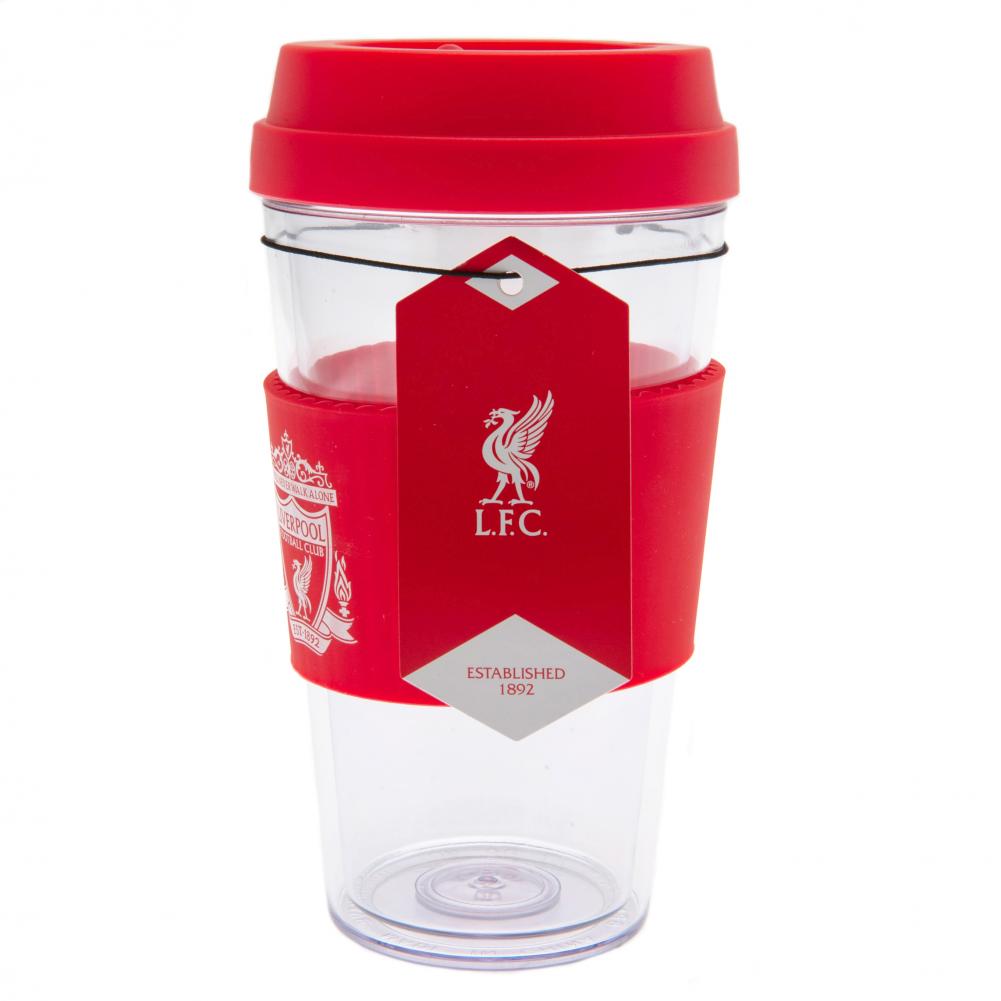 Liverpool FC Clear Grip Travel Mug CR - ScentiMelti Home Fragrance, Beauty & Gifts UK