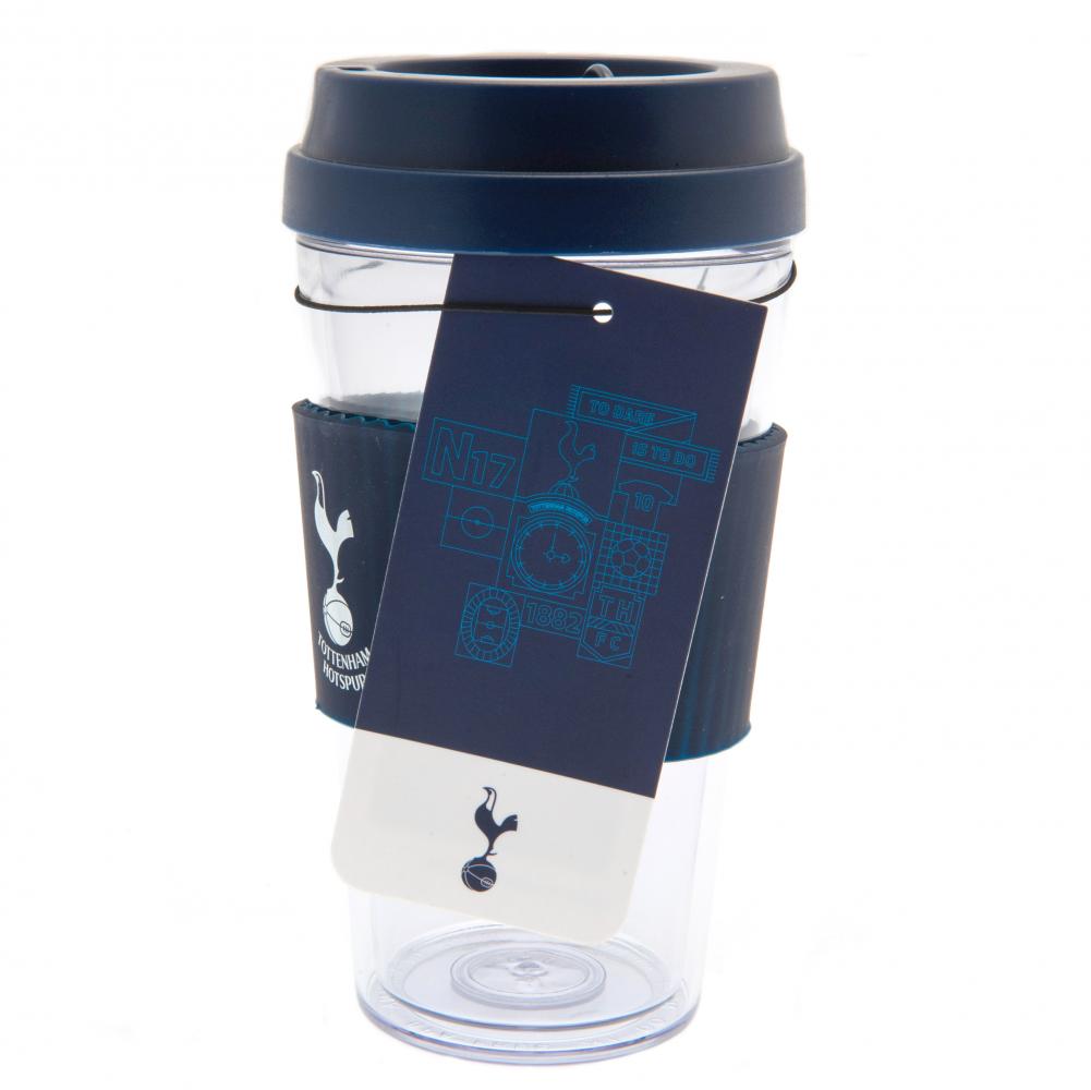 Tottenham Hotspur FC Clear Grip Travel Mug - ScentiMelti Home Fragrance, Beauty & Gifts UK