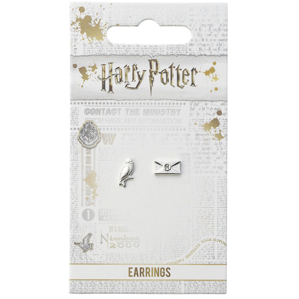 Harry Potter Silver Plated Earrings Hedwig Owl & Letter Sweetlea Gifts Ltd ScentiMelti Wax Melts