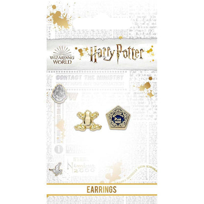 Harry Potter Gold Plated Earrings Chocolate Frog Sweetlea Gifts Ltd ScentiMelti Wax Melts