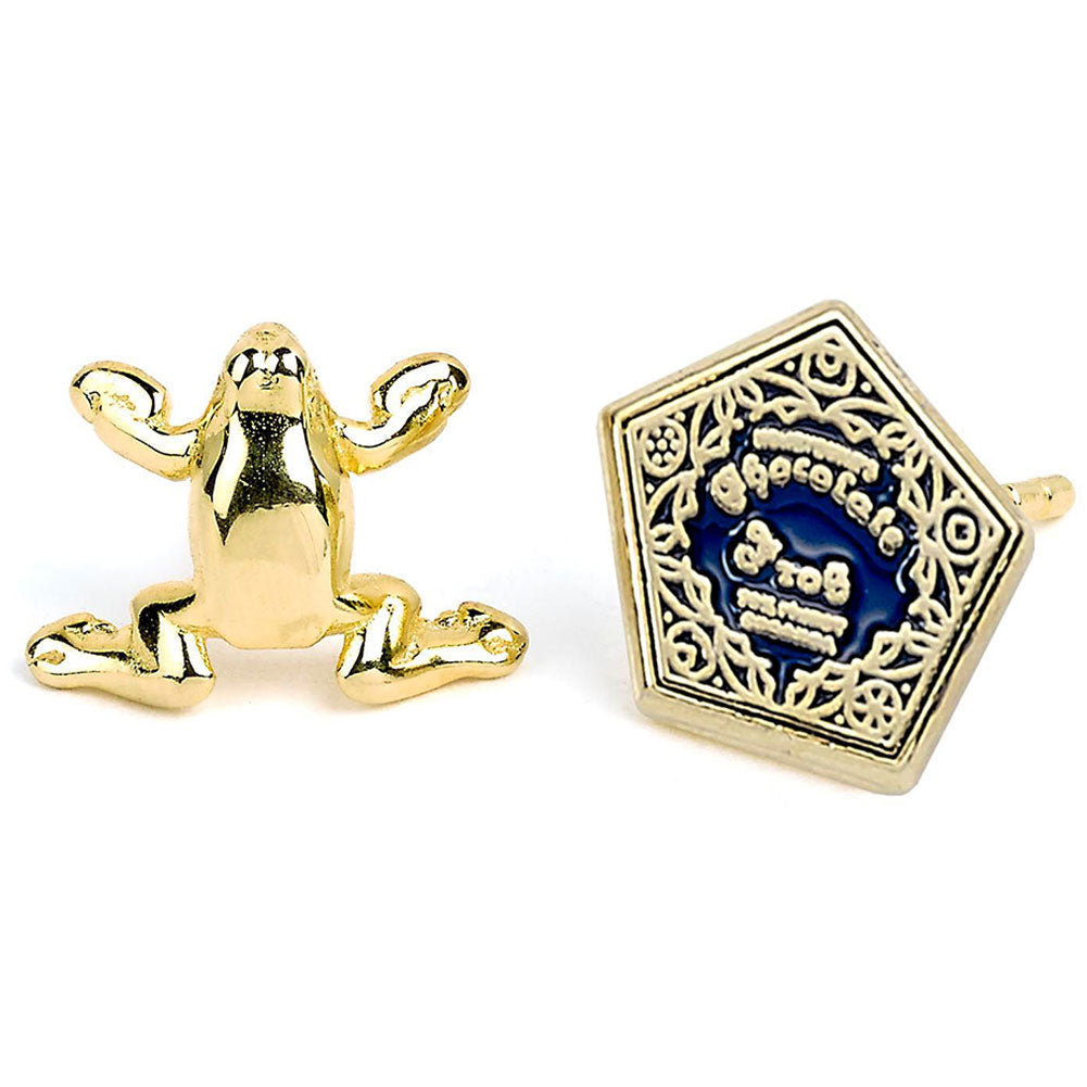 Harry Potter Gold Plated Earrings Chocolate Frog Sweetlea Gifts Ltd ScentiMelti Wax Melts