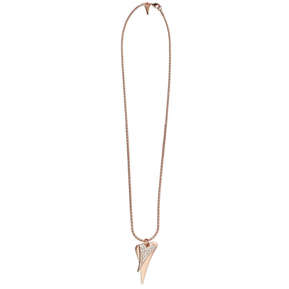 Necklace long rosegold chain with 2 rosegold hearts - ScentiMelti Home Fragrance, Beauty & Gifts UK