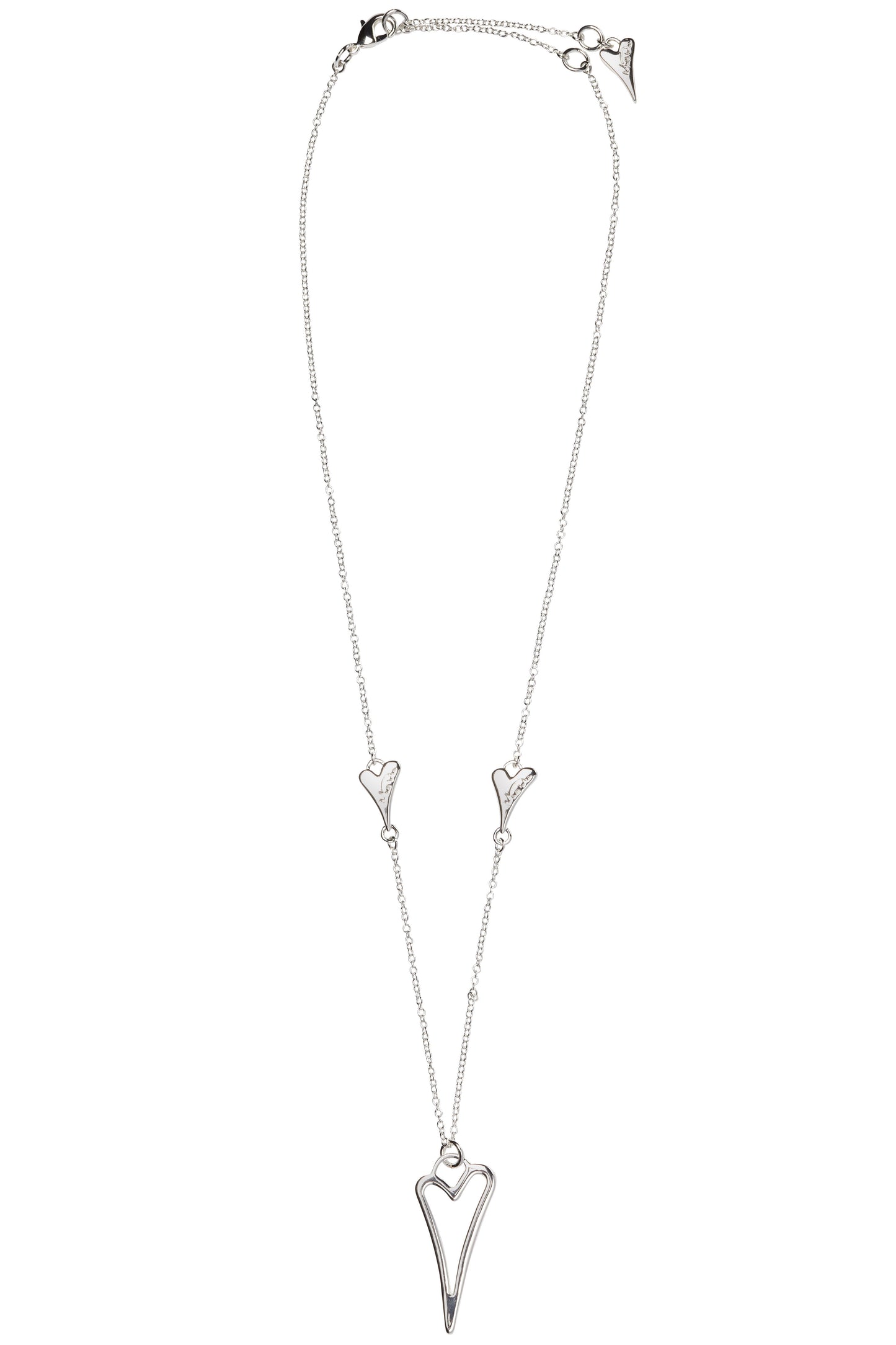 Silver plated Necklace with hollow heart pendant - ScentiMelti Home Fragrance, Beauty & Gifts UK