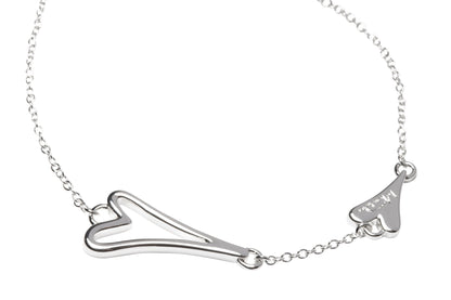 Silver plated bracelet with hollow heart - ScentiMelti Home Fragrance, Beauty & Gifts UK